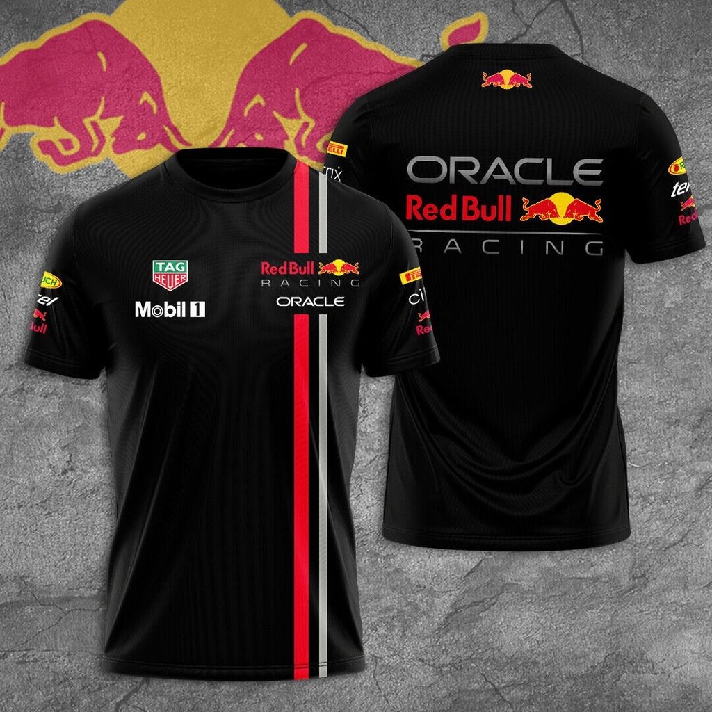 BRAND NEW IN STOCK Red Bull Racing T Shirt 2022 Red Bull F1 Formula 1 Tag Heuer Mobil 1 Shirt