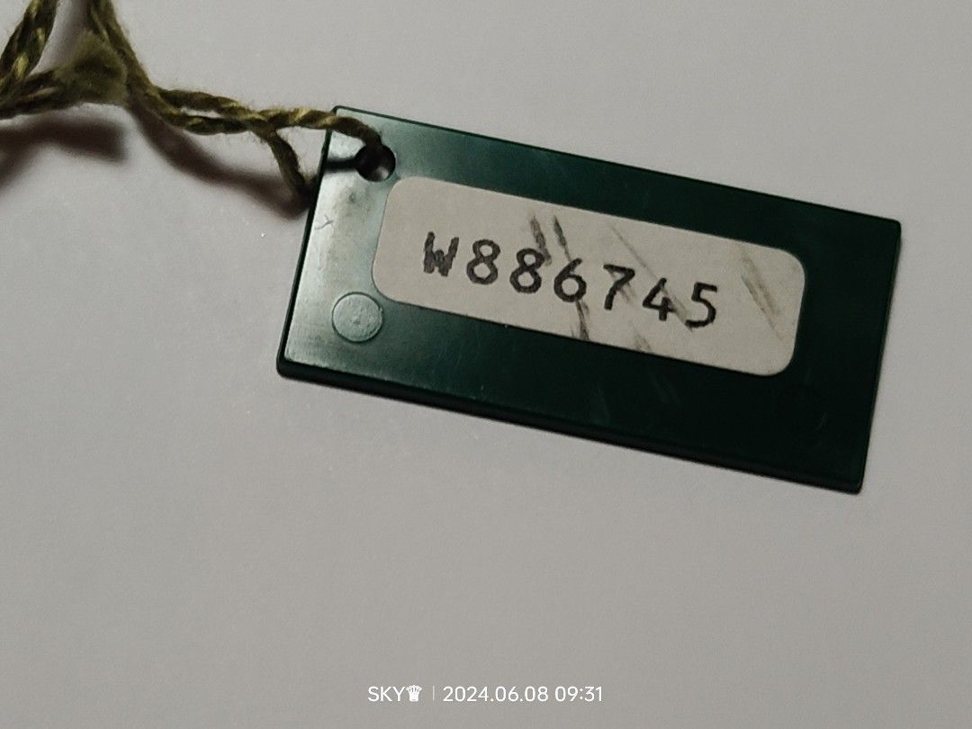 Rolex W serial swimpruf tag for box set (Category: Luxury Watches) located in Quezon City. Submitted by sky_sale (Listing ID 1308025067, Image 1). Description: rolex W serial swimpruf tag year 1995 also available rolex box booklet manual tags link bezel leather card holder wallet tag translation calendar case plastic submariner Datejust Daytona explorer gmt 1 2 milgauss.