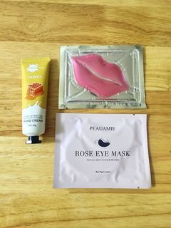 Set of 3 (Hand Cream, Eye Mask, Collagen Lip Mask)