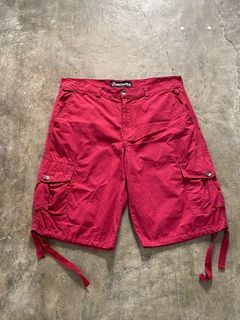 Southpole Deep Red Cargo Shorts