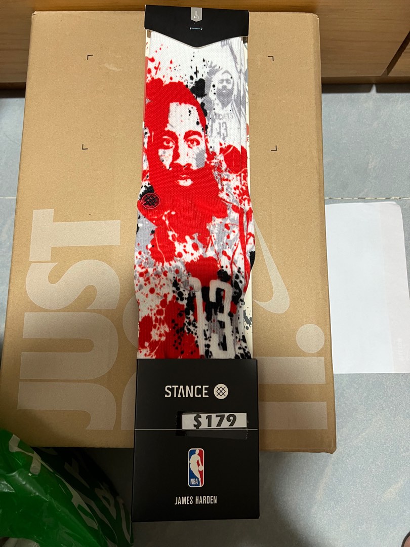 Stance James Harden face socks basketball rockets 襪籃球火箭隊, 男