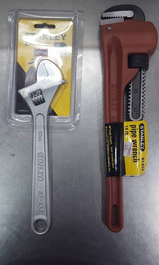 STANLEY ADJUSTABLE WRENCHES (Category: Construction Tools & Equipment) located in Manila. Submitted by tonpornel (Listing ID 1307963729, Image 1). Description: Ton-Pornel Mercantile • We supply Powertools, Hardware tools, Plumbing, Paints, Electrical and Construction materials • We offer Paint Mixing and Powertools Repair Visit us: 38 Marcos Highway Mayamot, Antipolo City https://maps.google.com/?cid=1384230075759805792&entry=gps Store hours Mon 