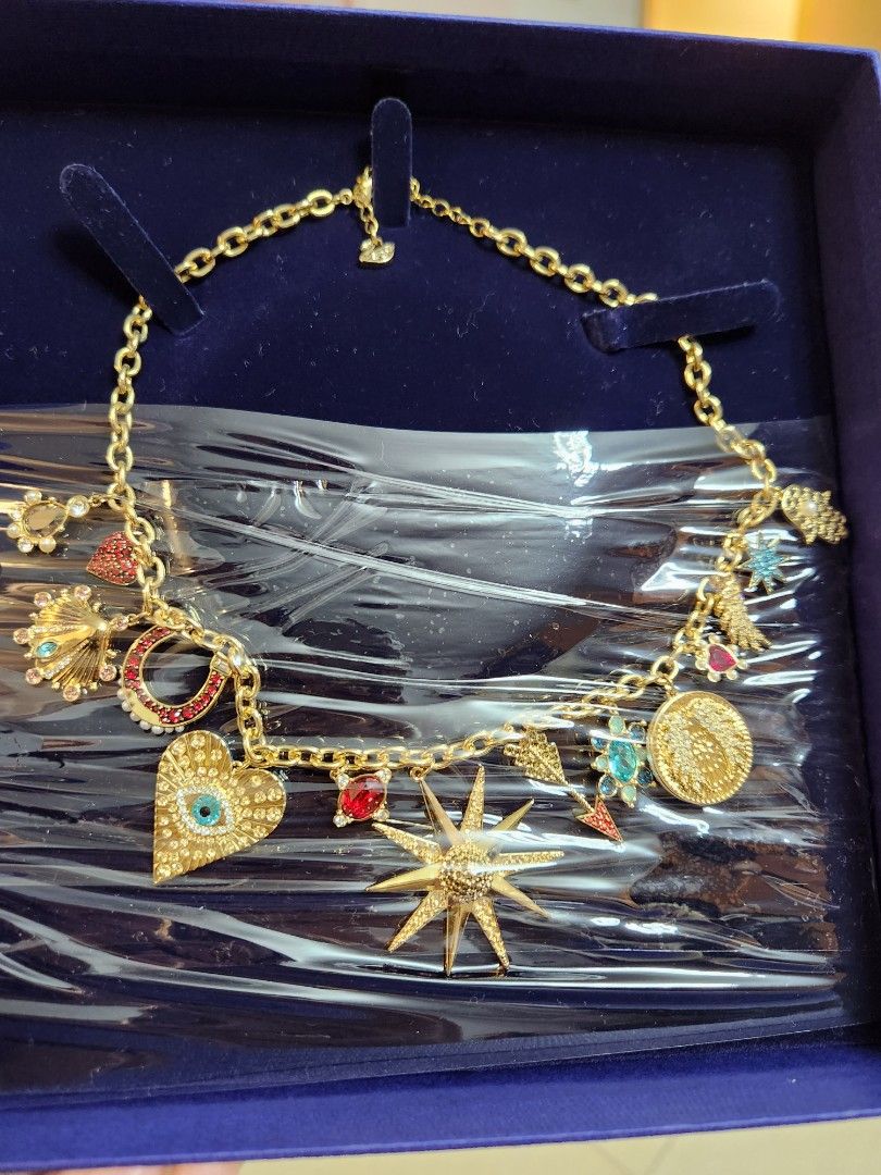 Swarovski Lucky Goddess necklace Carousell