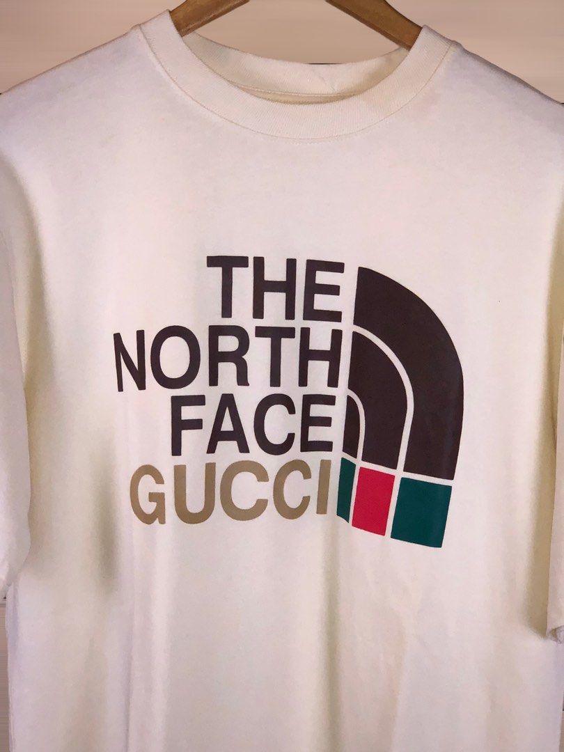TNF Gucci Cream Shirt (Category: Luxury Apparel) located in Manila. Submitted by 12essentials (Listing ID 1307987128, Image 3). Description: 📌 Excellent Condition 📌 L on tag 📌 Length 27’ Width 21’.
