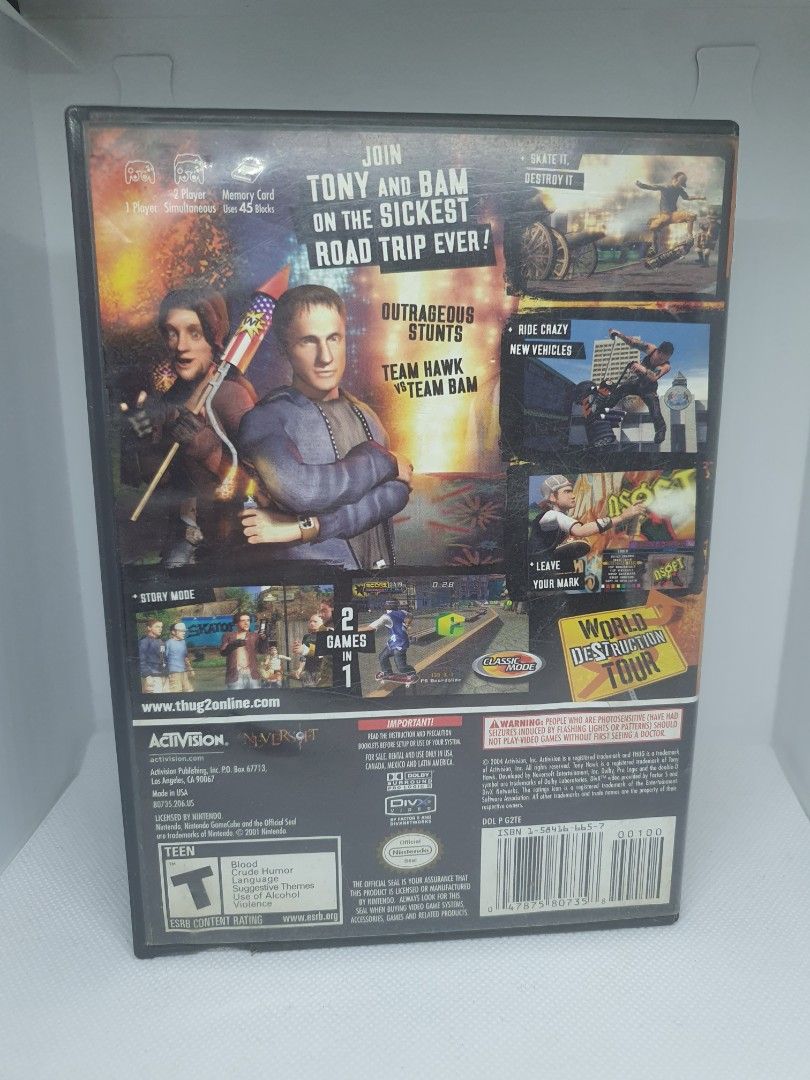 Tony Hawk's Underground 2 (Nintendo Gamecube) (Category: Nintendo) located in Quezon City. Submitted by itemsforadoption (Listing ID 1308056619, Image 2). Description: Rfs: Its 2024! Happy New Year! Hoping you have a good year ahead of you! If you have questions feel free to send a message. Though I'll most likely be able to reply from 10am to 8pm. Please be patient and understanding. Decluttering games and items that I've picked up or for friend