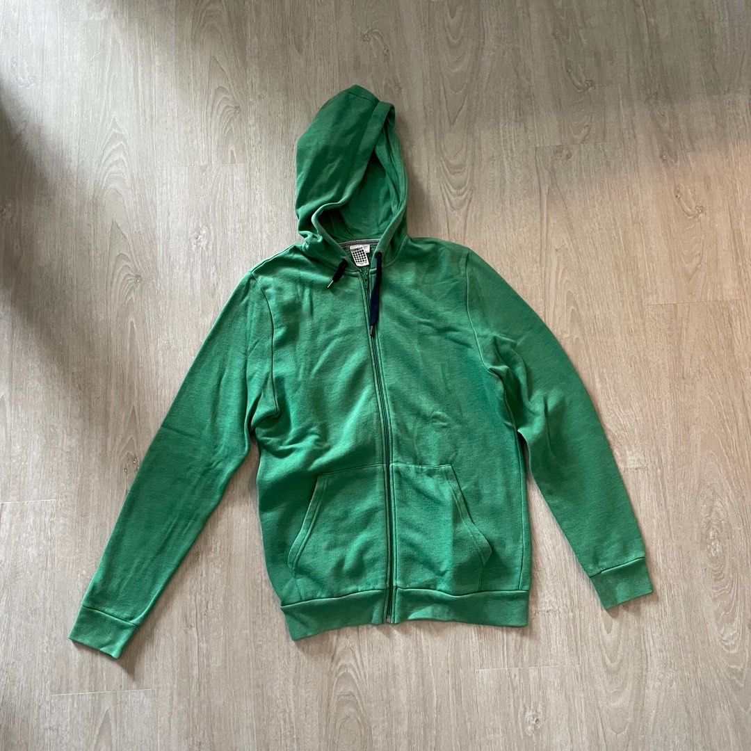 Asos Topshop Green Sweatshirt Topshop Zip Up Hoodie Topshop