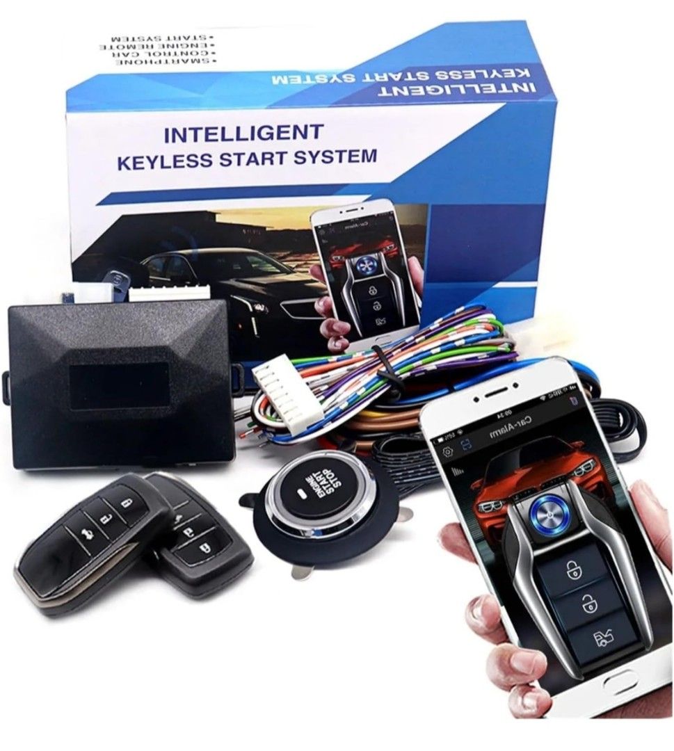 Universal push start button and remote start engine, Car Accessories,  Accessories on Carousell