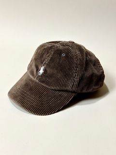 Vintage Corduroy RL Choco-brown Leather Strap Cap