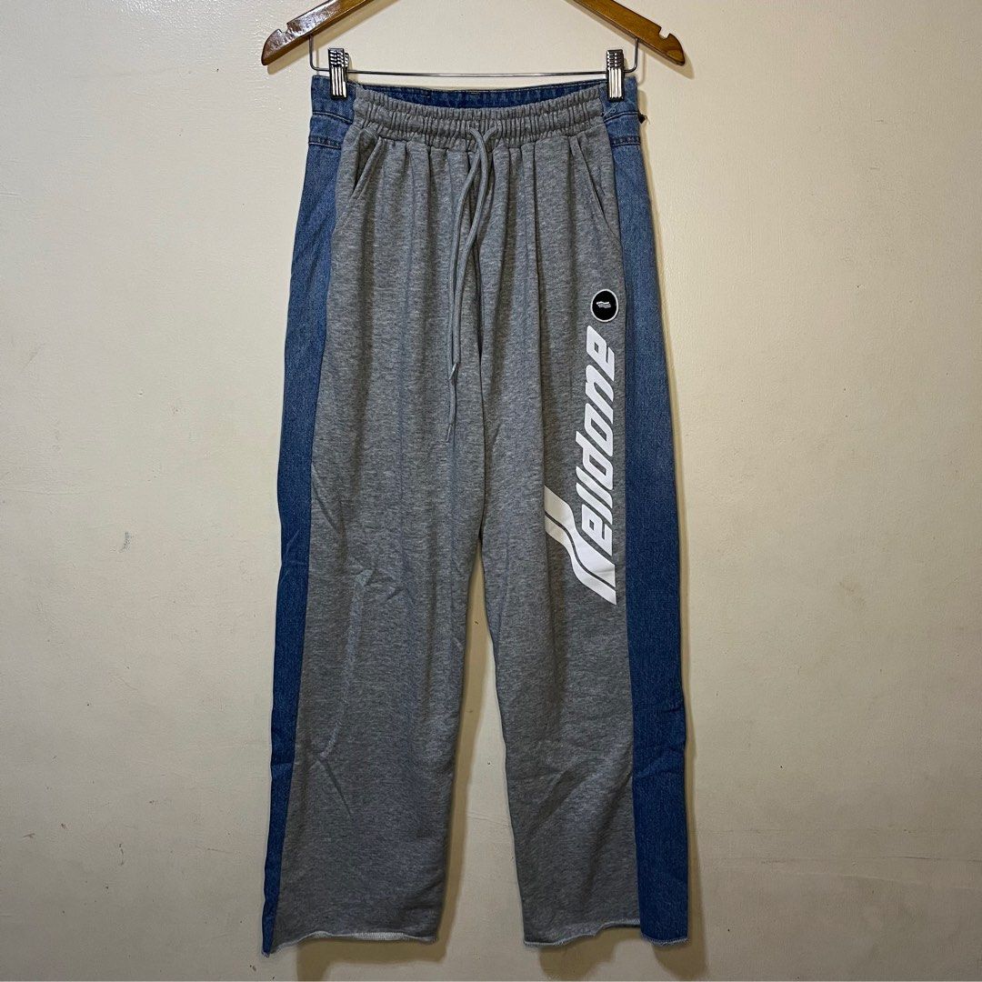 Half jean half sweatpants new arrivals
