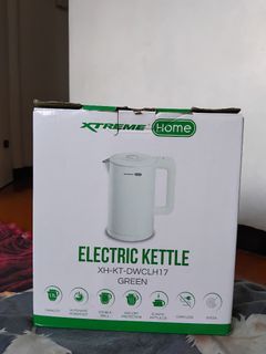 📌XTREME HOME 1.7L Electric Kettle Seamless Inner Pot w/ Water Indicator (Green) | XH-KT-DWCLH17GREEN - 1k💸