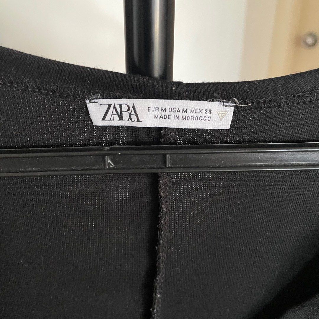 Zara Draped Dress TRF- Black (Category: Dresses) located in Quezon City. Submitted by sofiamac (Listing ID 1308125571, Image 3). Description: -Zara Draped Dress-TRF-Black -Size: Medium -Runs Small so I would say this best fits a Small girlie -Very very flattering dress- gonna make you look soooooo skinny!!!! -The drape detail in the middle is also the same on the back side of the dress so its super flattering -No obvious flaws naman, just usual t