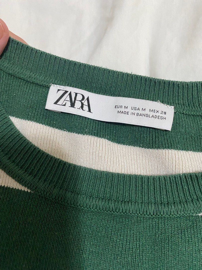 ZARA Long Sleeve Green stripes (Category: Longsleeves) located in Tarlac. Submitted by flur.co (Listing ID 1308110736, Image 3). Description: *Once used only .
