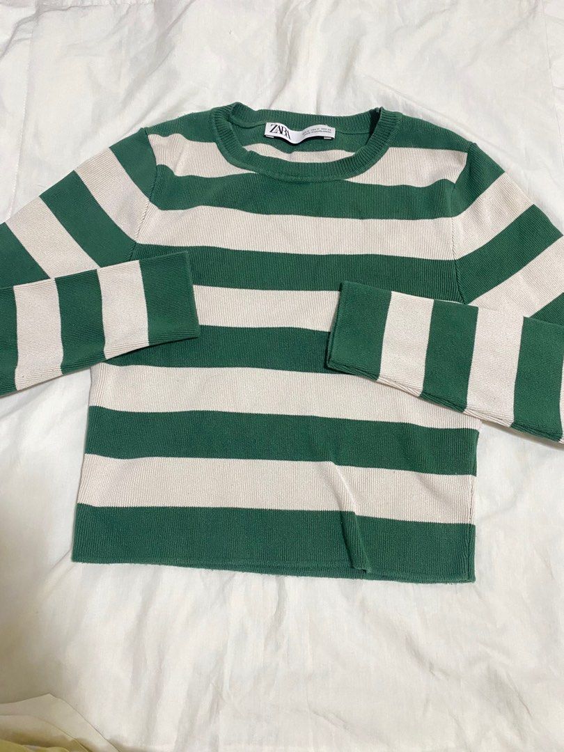 ZARA Long Sleeve Green stripes (Category: Longsleeves) located in Tarlac. Submitted by flur.co (Listing ID 1308110736, Image 2). Description: *Once used only .