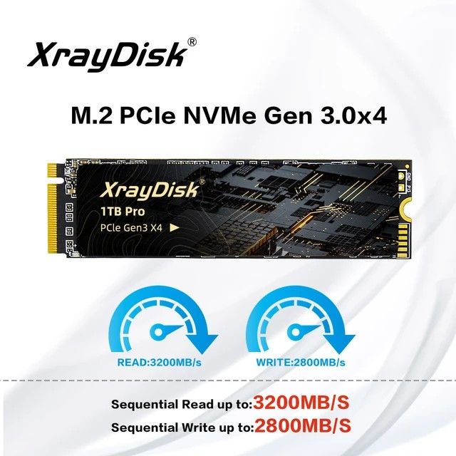 大きく値下げXrayDisk 1TB Pro PCIe Gen3 X4 SSD Hard Disk Xraydisk Nvme 全新(1TB Pro) 清貨XrayDisk SSD PCIe NVME