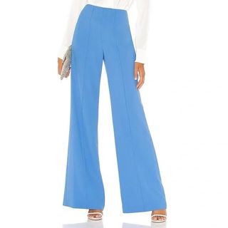 （原價$3400）Alice + Olivia - Blue Wide-Leg Pants / Trousers 藍色闊腳長褲 (0 - XS/S)64240105411842110