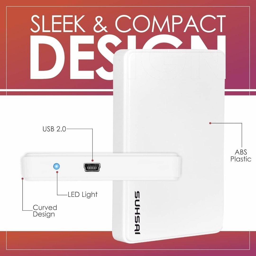 500GB USB 2.0 External Hard drive, 2.5 inch HDD USB drive63163831846147113