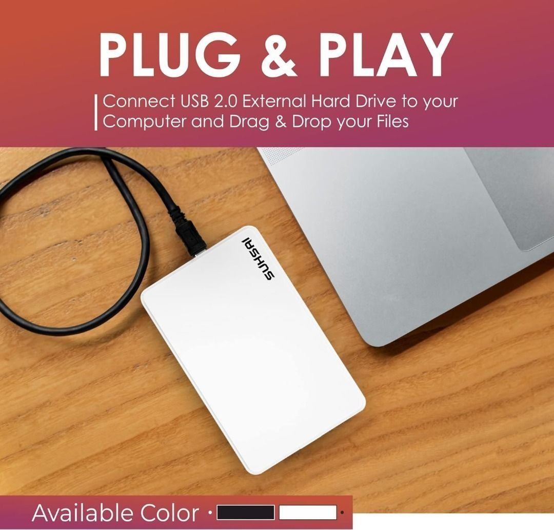 500GB USB 2.0 External Hard drive, 2.5 inch HDD USB drive63163831846147114