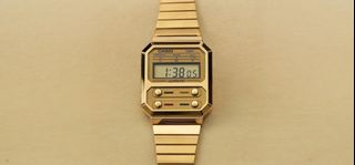 金錶 A100WEG-9A A-100WEG-9 a100 a-100深水埗 有門市全新正貨 1年保養 CASIO  錶 卡西歐 手錶 男裝 女裝64221776533506110