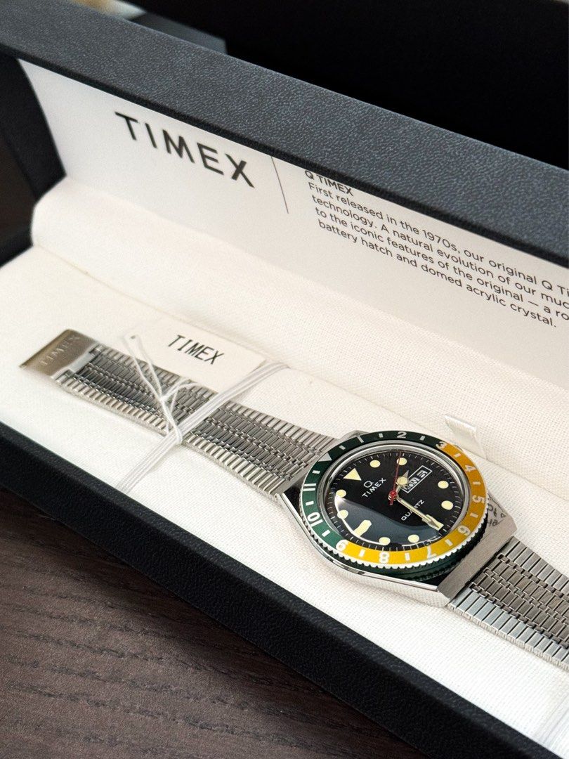 Timex Q Reissue 38mm Unisex TW2U61000 not GMT Carousell