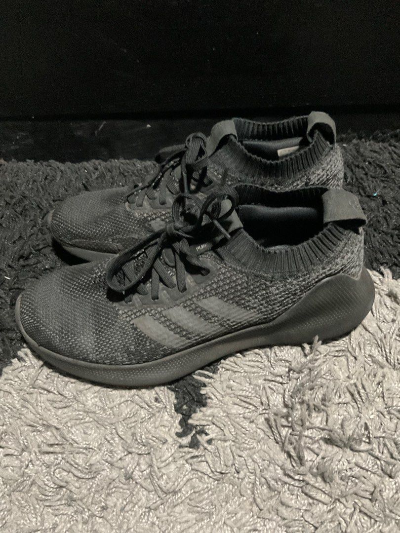 Adidas purebounce black shoe Men s Fashion Footwear Casual shoes on Carousell