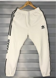 Adidas spell out 3stripes zip-pocket jogger pants
