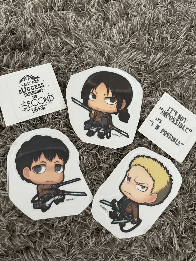 Attack on Titan stickers :), Hobbies &amp; Toys, Stationery &amp; Craft, Art ...