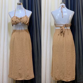 Backless Top & Skirt Coords