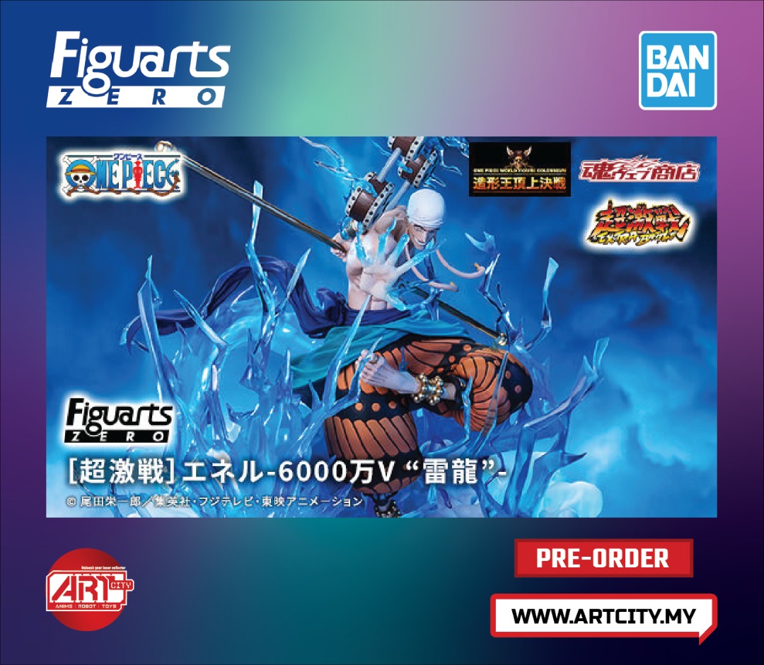 One Piece - Figurine Enel - Sixty Million Volt Lightning Dragon - Extr