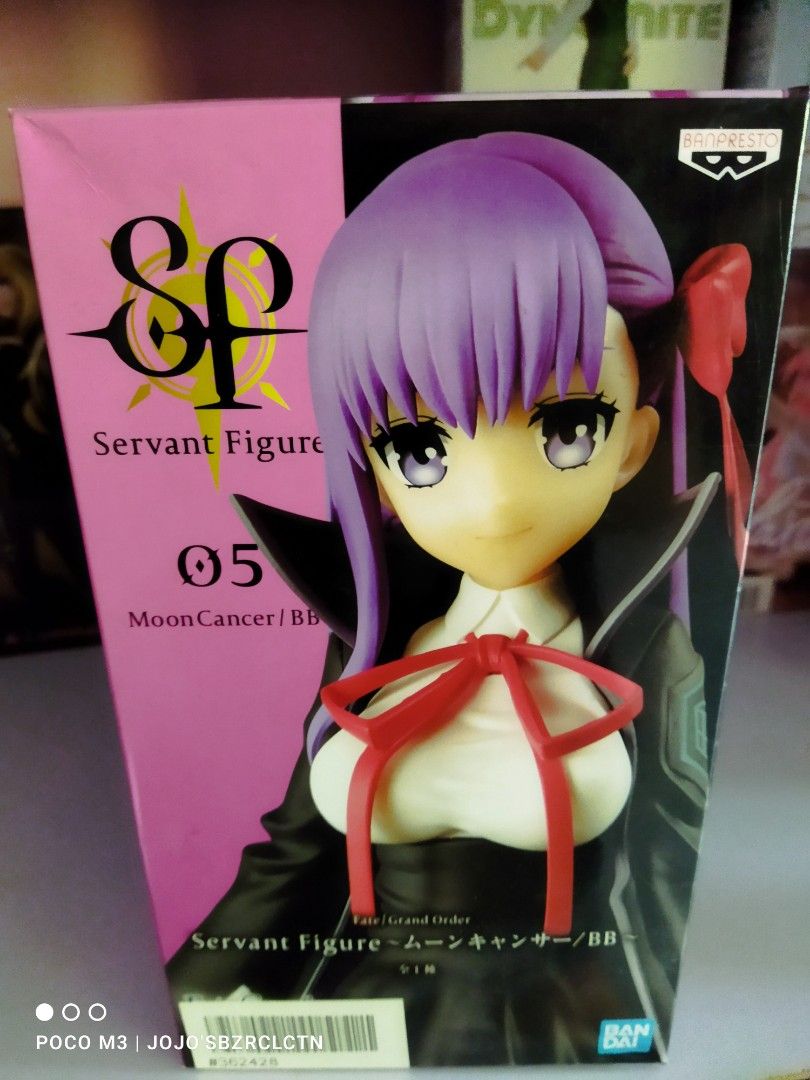 Banpresto Fate Grand Order Servant Figure Moon Cancer BB 05 (Category: Figurines & Statues) located in Cavite. Submitted by jojoscollection (Listing ID 1308143658, Image 1). Description: Brand New Unopened actual photos are posted authentic from Japan + shipping fee MOP: Gcash MOD: J&T Express, Lalamove or Pickup Location: Dasmariñas, Cavite Packaging: We will secure your item in a box with bubble wrap and fragile sticker. Happy collecting!.