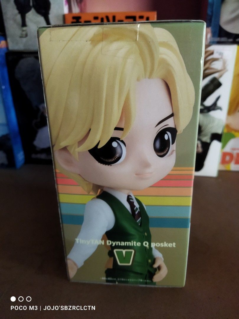 Banpresto Qposket Dynamite TinyTAN Figure A (Category: Designer & Blind Box Toys) located in Cavite. Submitted by jojoscollection (Listing ID 1308137281, Image 2). Description: Brand New Unopened actual photos are posted authentic from Japan + shipping fee MOP: Gcash MOD: J&T Express, Lalamove or pickup ( no SCO) Location: Dasmariñas, Cavite Packaging: We will secure your item in a box with bubble wrap and fragile sticker. Happy collecting!.