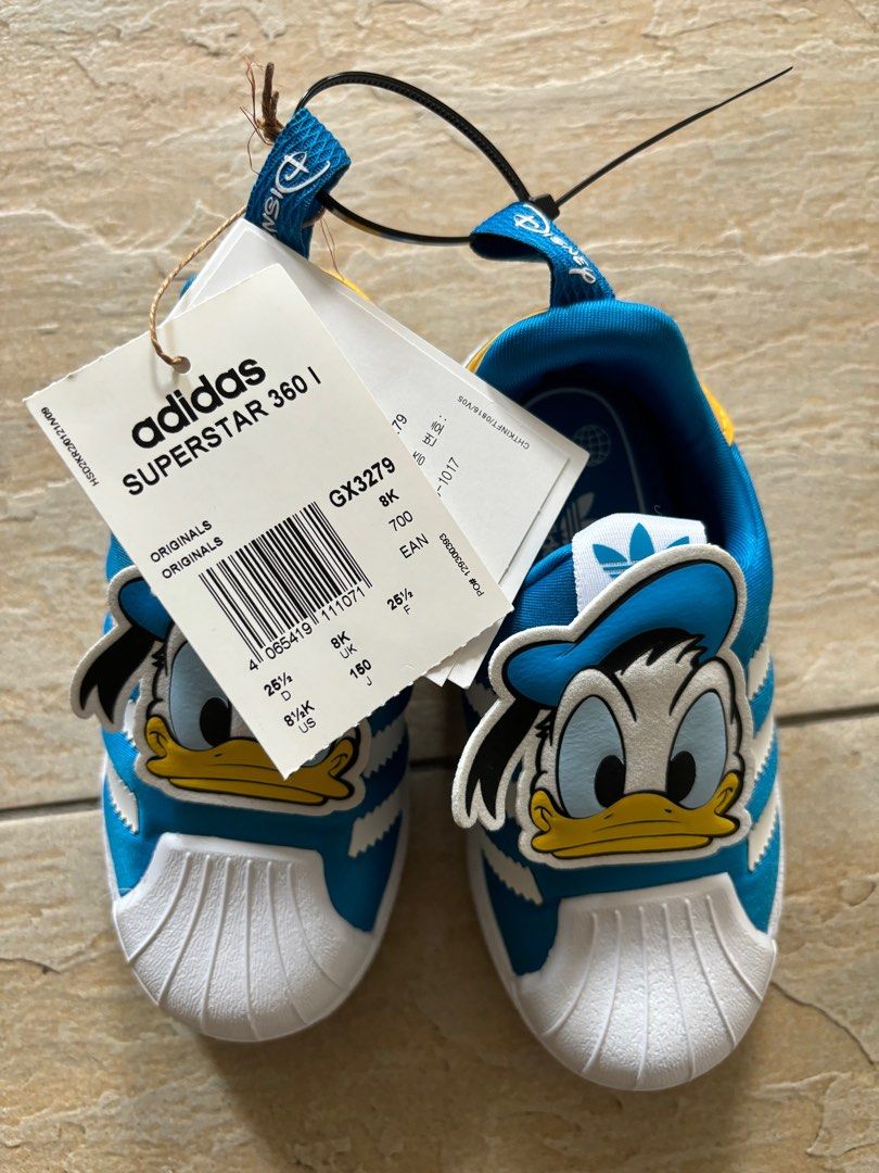 Brand New] Adidas Disney Superstar 360 (Donald Duck), Babies & Kids, Babies  & Kids Fashion on Carousell