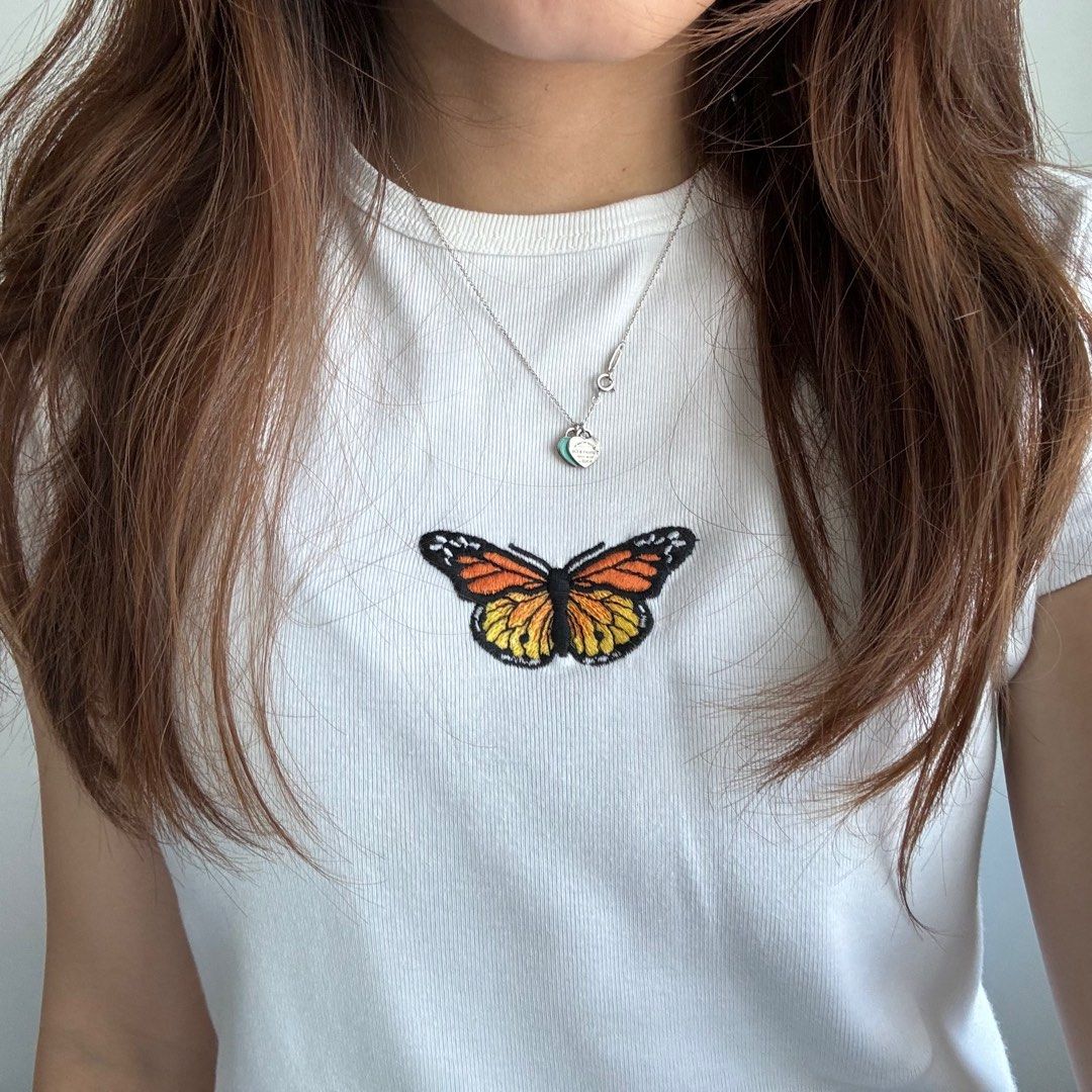 brandy melville butterfly top