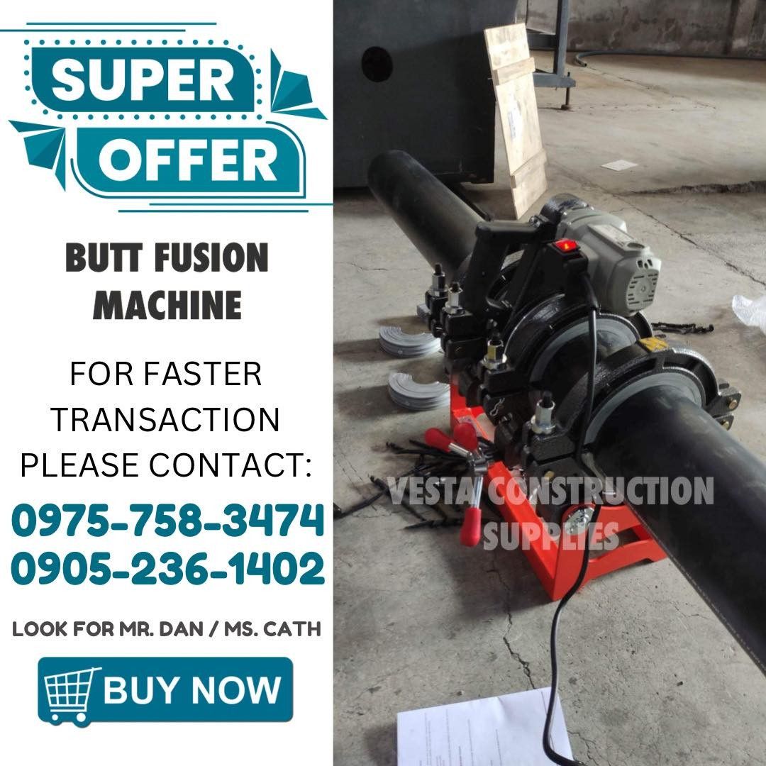BUTT FUSION MACHINE (Category: Construction Tools & Equipment) located in Manila. Submitted by cathvesta_sales (Listing ID 1308208317, Image 1). Description: .