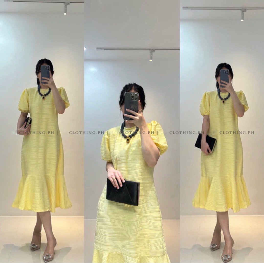 Pastel yellow outfit store