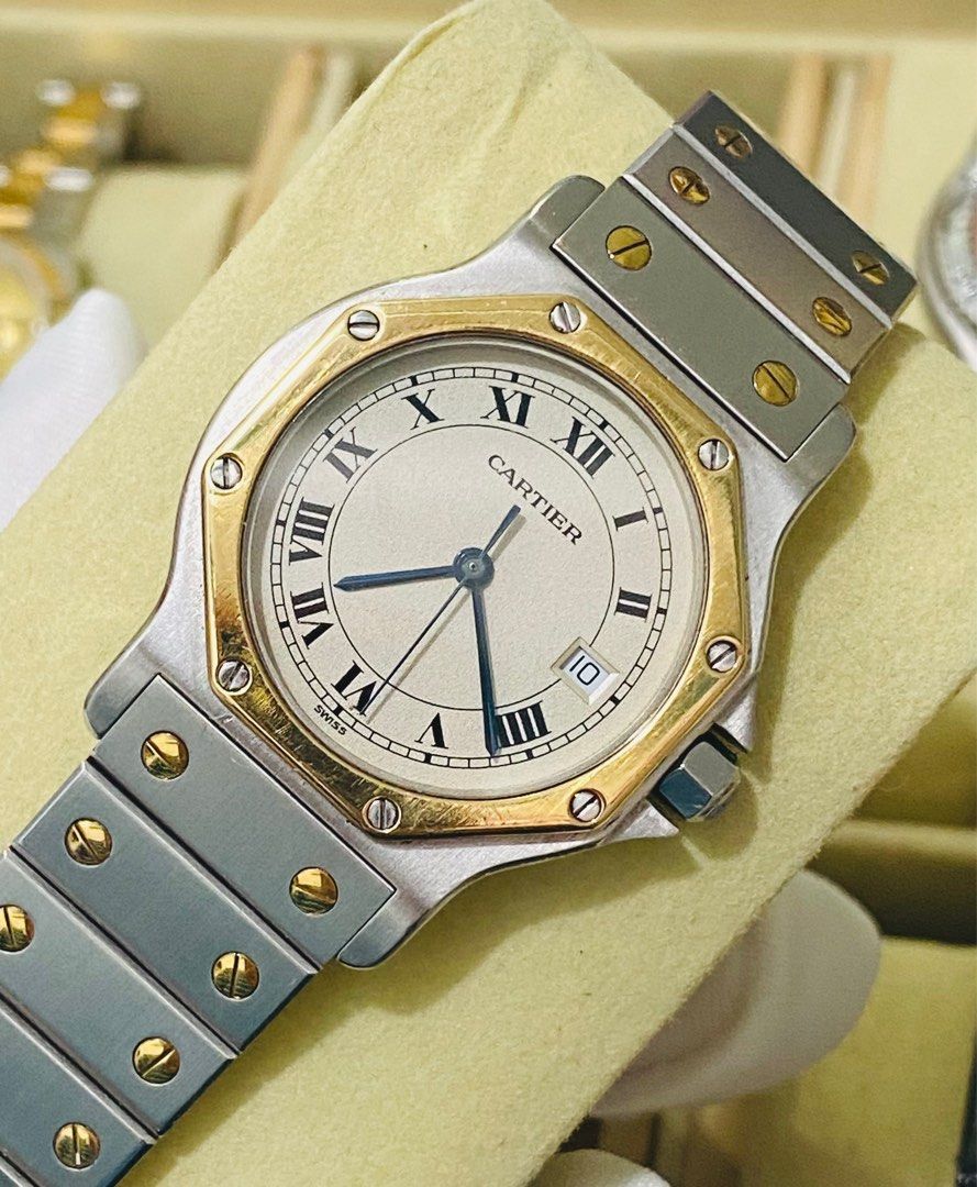 Cartier Santos Octagon Continuous Strap Original Luxury Watches on Carousell