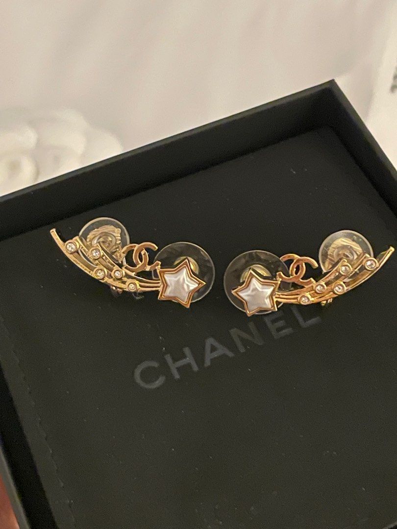 Chanel shooting star earrings top