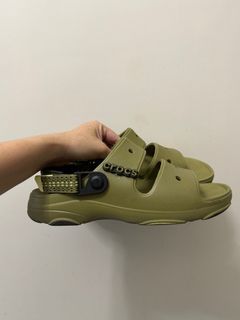 Crocs Mens All Terrain Sandals Size  6 Olive Army Green