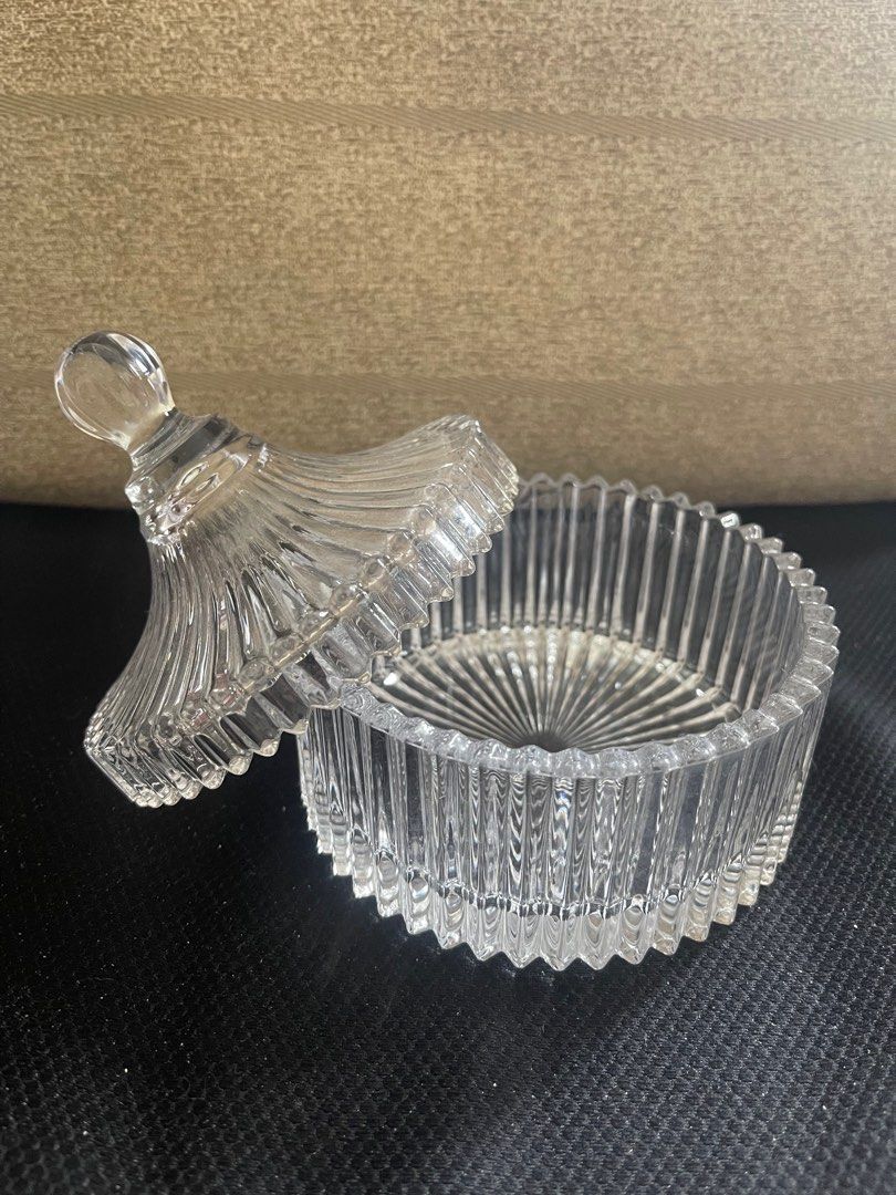 Crystal candy jar (Category: Other Kitchenware & Tableware) located in Antipolo. Submitted by sarisarionlinestore (Listing ID 1308190827, Image 2). Description: .