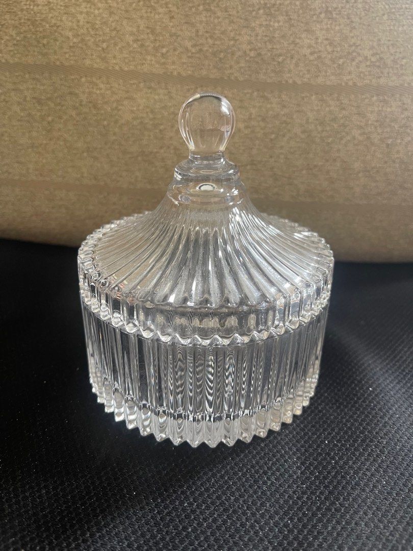 Crystal candy jar (Category: Other Kitchenware & Tableware) located in Antipolo. Submitted by sarisarionlinestore (Listing ID 1308190827, Image 1). Description: .