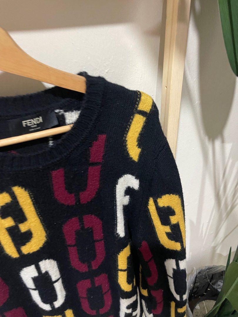 FENDI Double F Monogram Unisex Knitwear