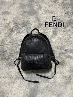 FENDI Zucca Leather Backpack
