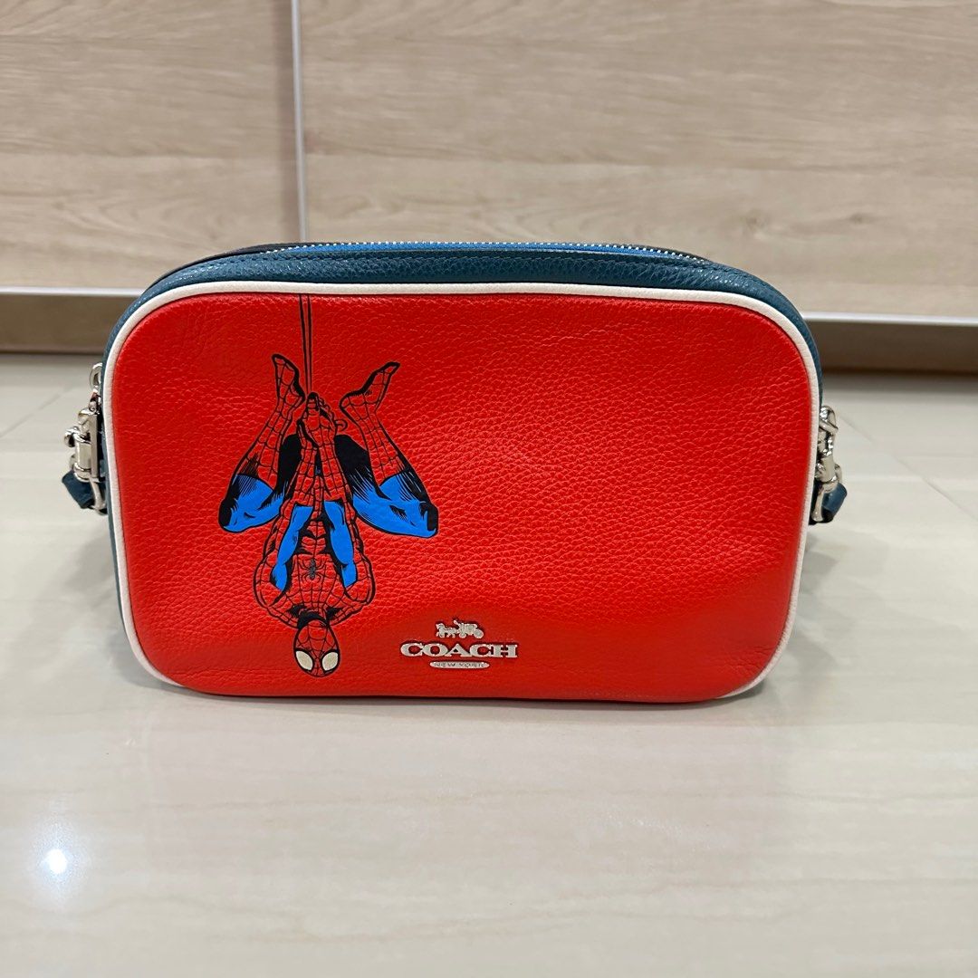 HARGA NETT Coach x Marvel Spiderman Jes Crossbody miami red authentic 💯
