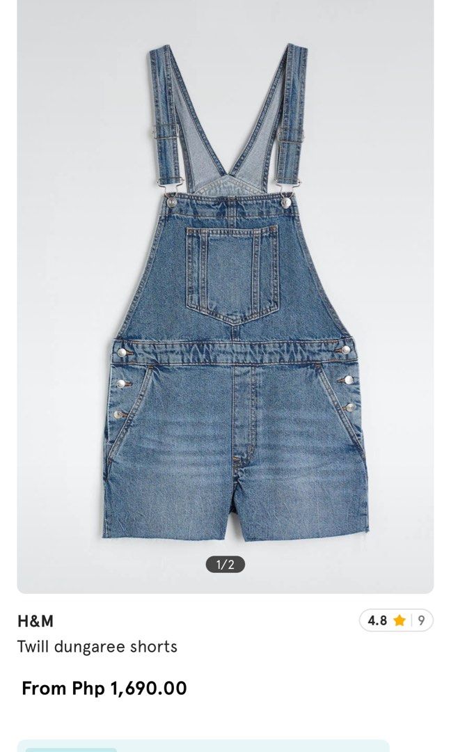 H M Jumper Shorts Women s Fashion Dresses Sets Rompers on Carousell