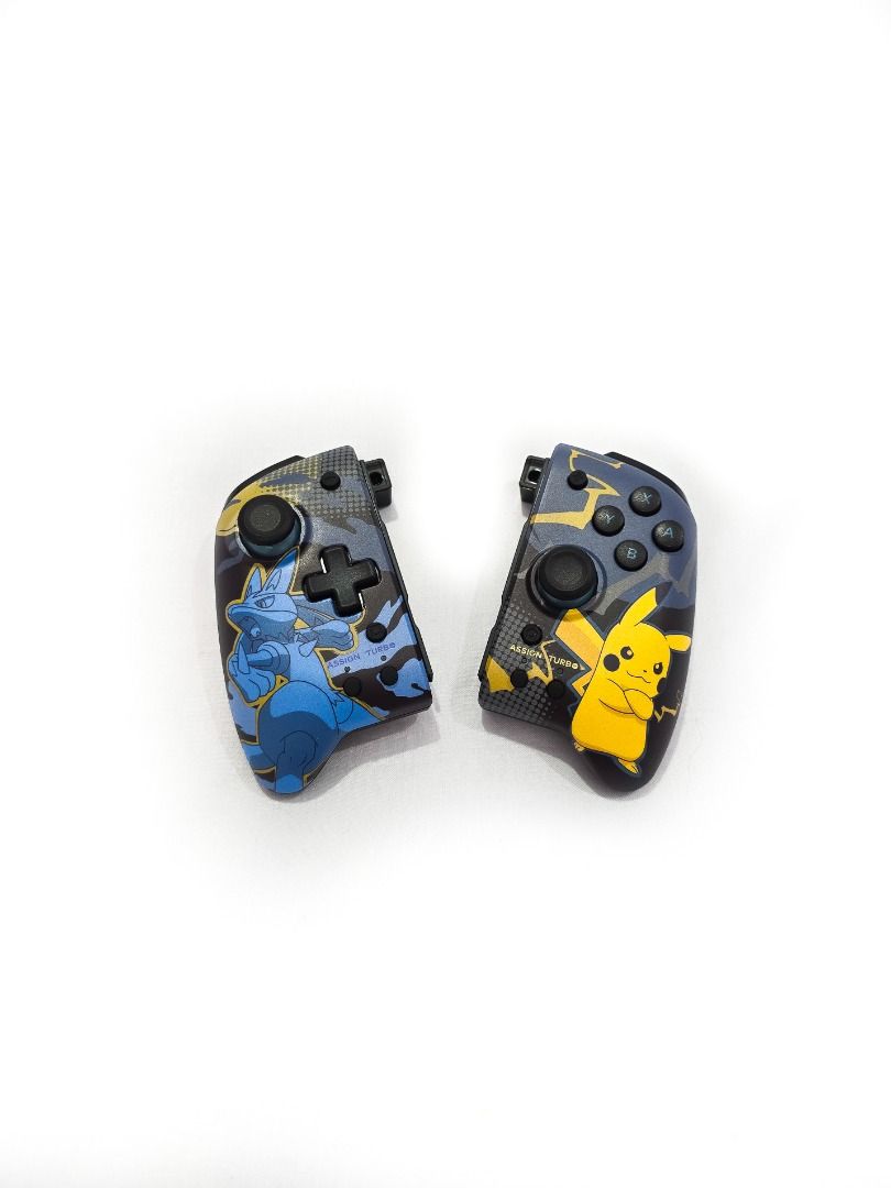 NINTENDO SWITCH JOYCON HORI SPLIT PAD PRO LUCARIO PIKACHU, Video