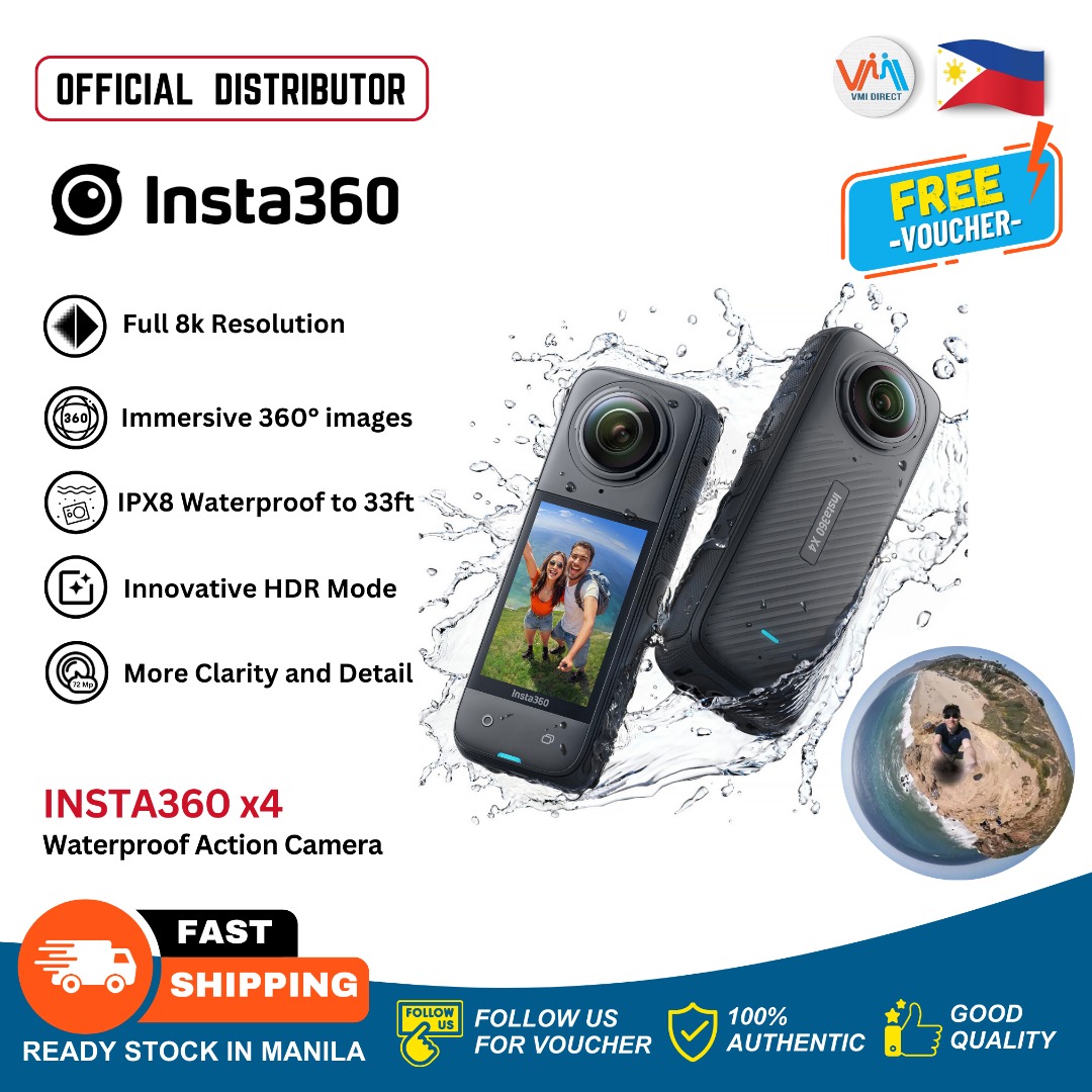 Insta360 x4 8K Resolution 360° Capture Sport & Panoramic Action Camera ...