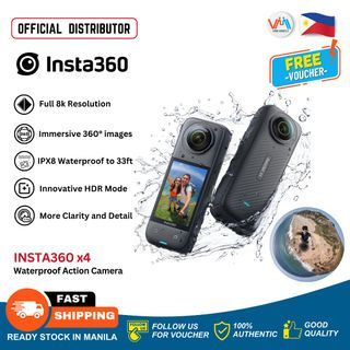 Insta360 x4 8K Resolution 360° Capture Sport & Panoramic Action Camera For Vlogging And Live Streaming