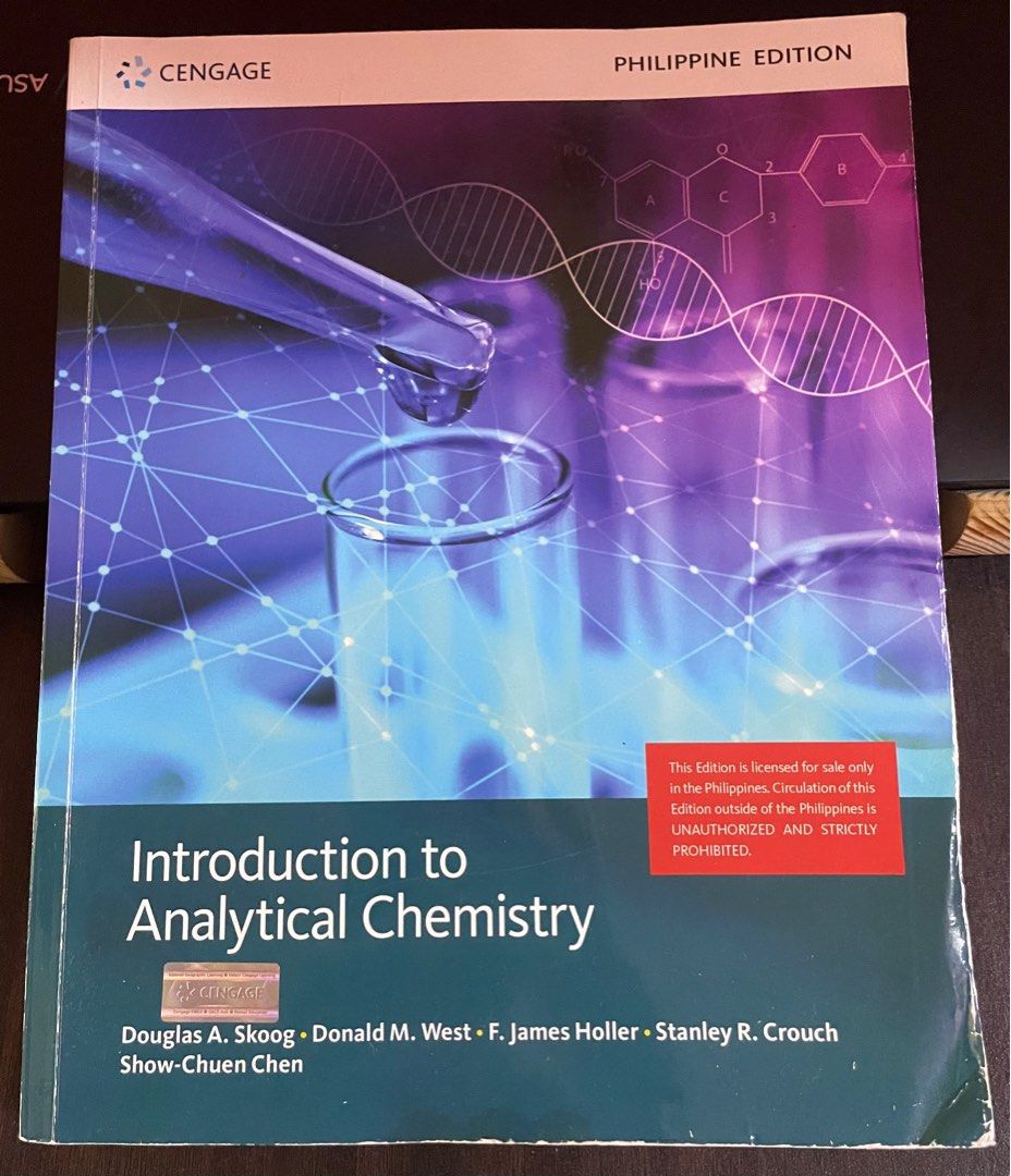 Introduction to Analytical Chemistry (Category: Textbooks) located in Cavite. Submitted by nnyyxx.m (Listing ID 1308142794, Image 1). Description: Price is negotiable if you buy other books from my profile Has minimal highlights and annotations .