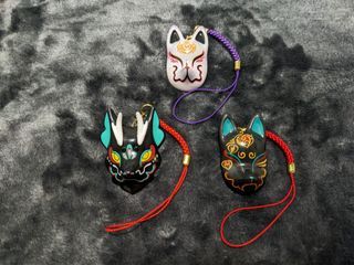 [w/FREEBIE] Japanese Spirit Masks Keychains
