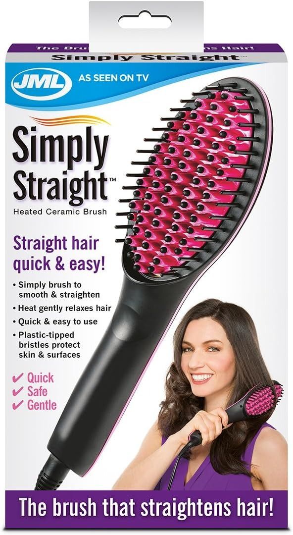 How to use simply straight ceramic straightening brush clearance