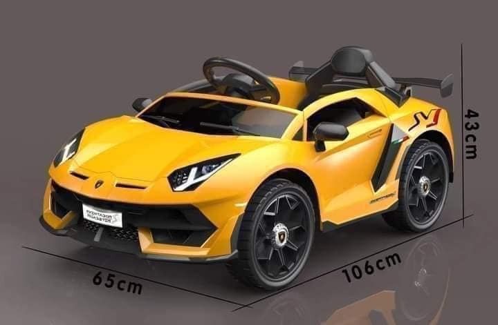 Lamborghini Ride on Car for Kids (Code 888) (Category: Babies & Kids Fashion) located in Pasay City. Submitted by mjmsvarietystore (Listing ID 1308262261, Image 3). Description: Lamborghini Ride on Car for Kids (Code 888) Price: 7,000 PHP Available colors: Red, Yellow, and White 🔹 Rubber tires and Leather seat 🔹 With Remote Control/USB/Mp3 🔹 Light and Sound 🔹 Swing mode 🔹 Manual feet acceleration 🔹 Sutaible for 1-6 years old 🔹 Ideal gift f